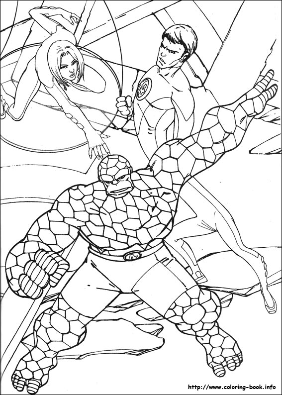 Fantastic Four coloring picture